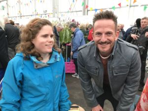 Harriet with Gardener's World presenter Nick Bailey