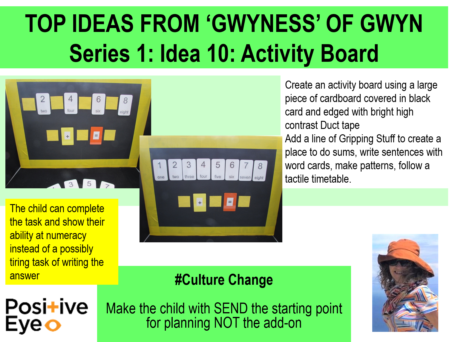 Positive Eye Idea 10 Activity Board